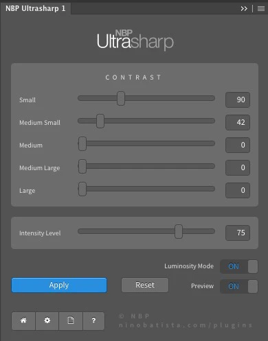 Preview of the Ultrasharp Panel