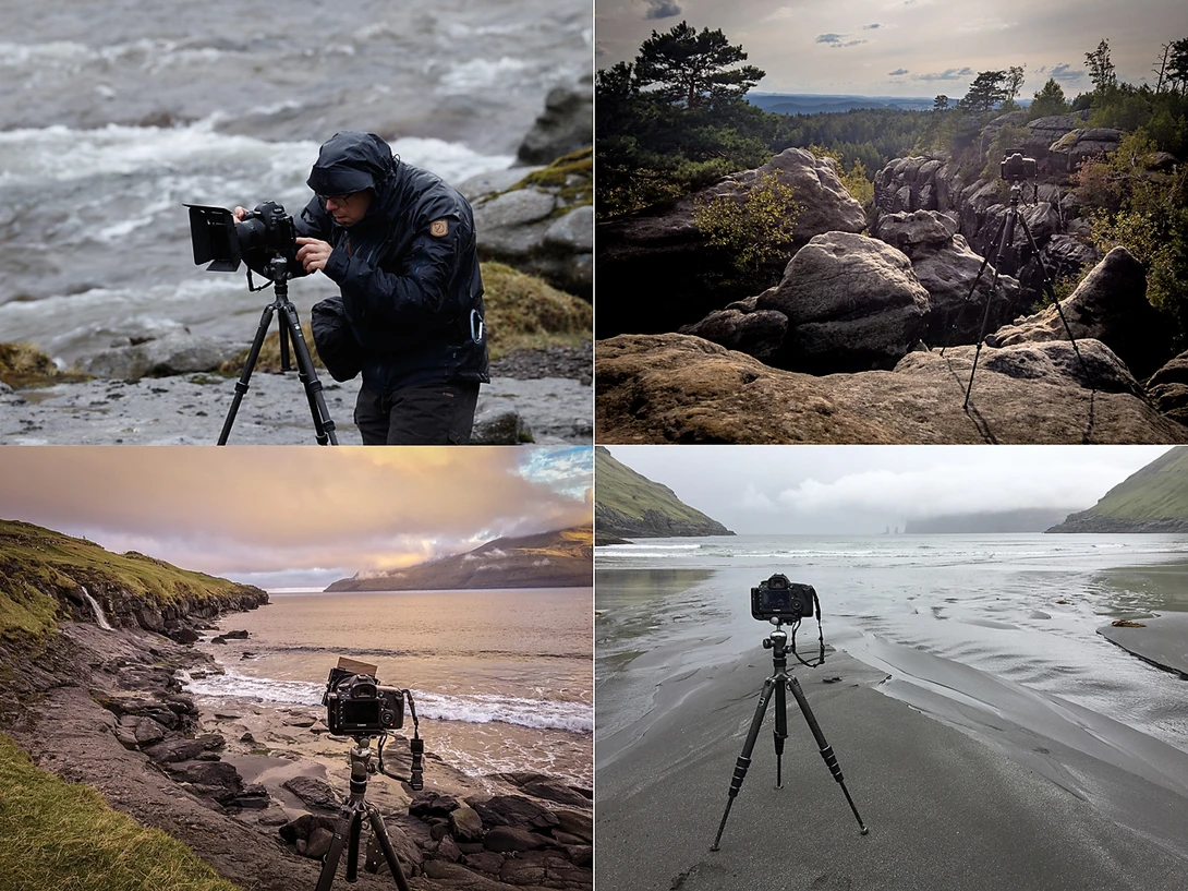 A couple of impressions, most of them from our trip to the Faroe Islands in 2018, and one from the last trip to Germany. The tripod is very versatile because it can be uses for my lightweight camera, and my dslr as well.