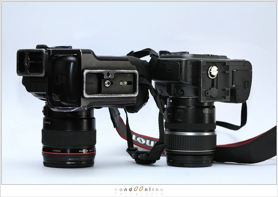 The difference between a normal cameraplate and a L-bracket. This L-bracket fits the camera like a glove