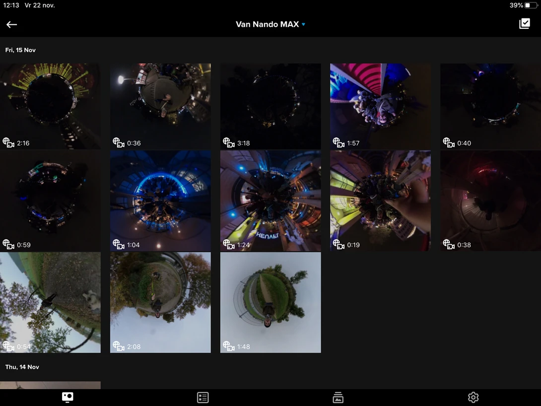 All the films are stored on your smartphone or tablet. Make sure to download it regulary ortherwise your storage will be full before you know it.