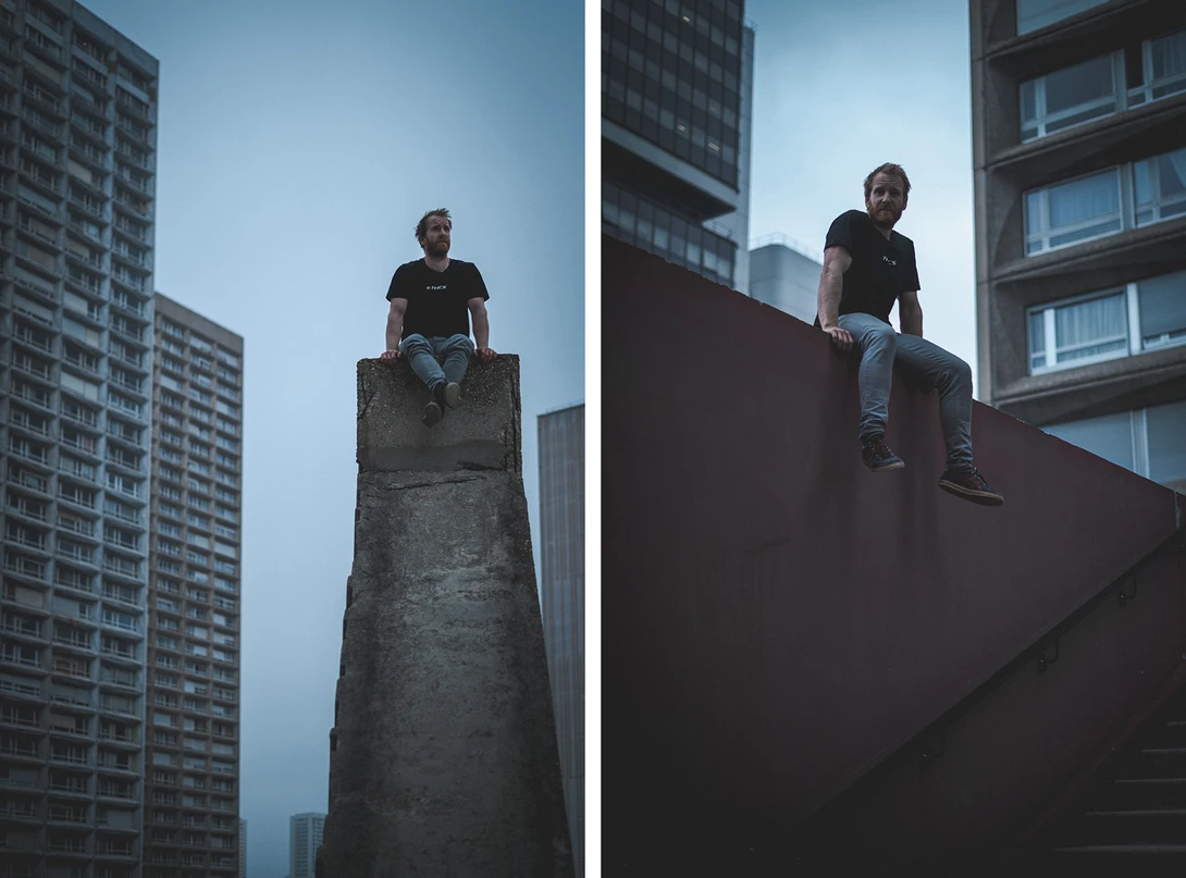 Moody portraits in paris.