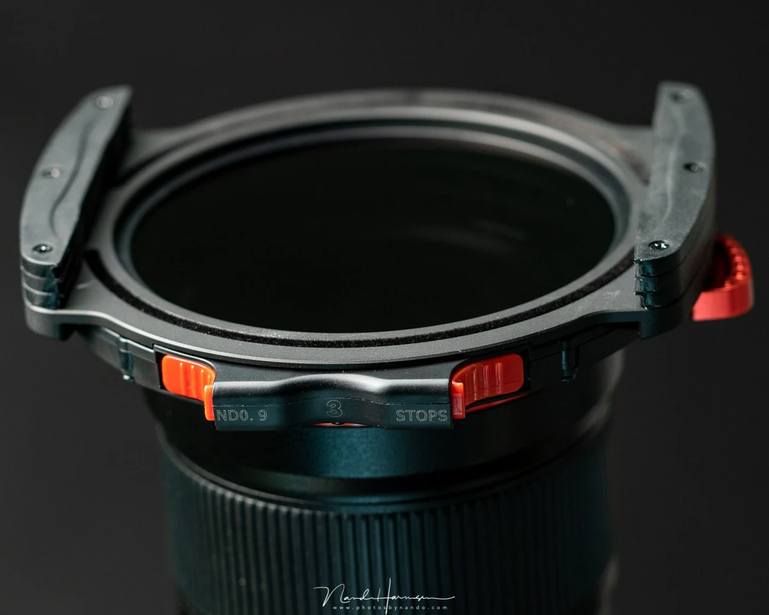 With normal light the text on the drop-in filters can be read quite easily. But the light is not always good, making it hard to distinguise the filters if you have more than one.