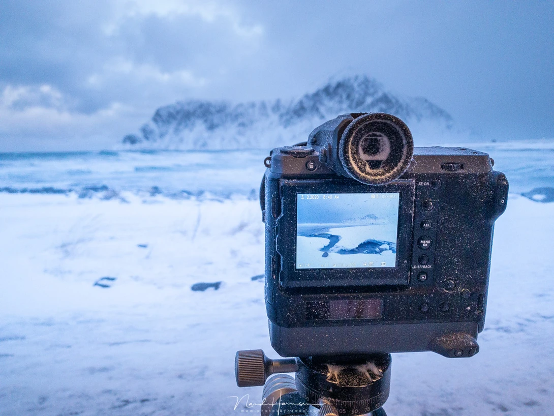 The Fujifilm GFX100 in winter conditions at Lofoten.