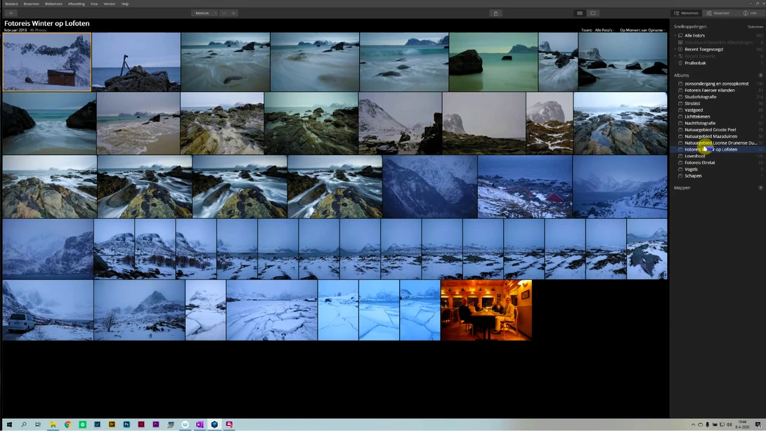 With albums you can gather similar images from different folders. This is handy, but the system is very basic and limited.