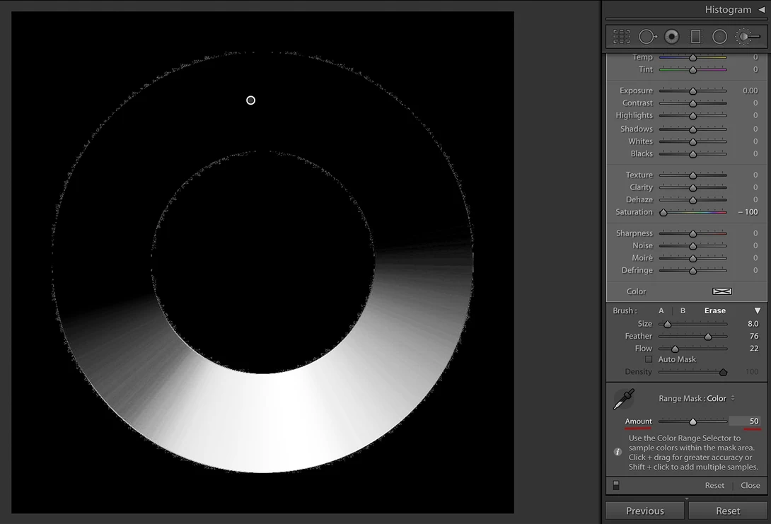 Color Wheel, Amount 50%, with overlay