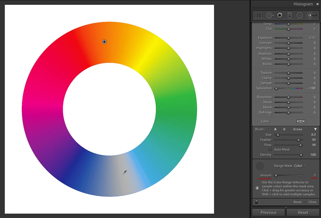 Color Wheel, Amount 0%