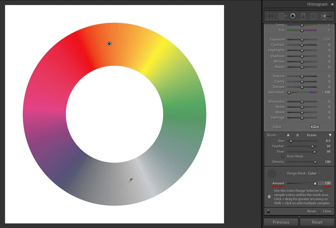 Color Wheel, Amount 100%