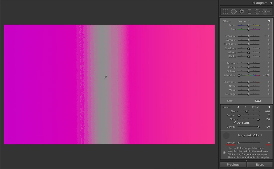 Pink, Amount at 0%
