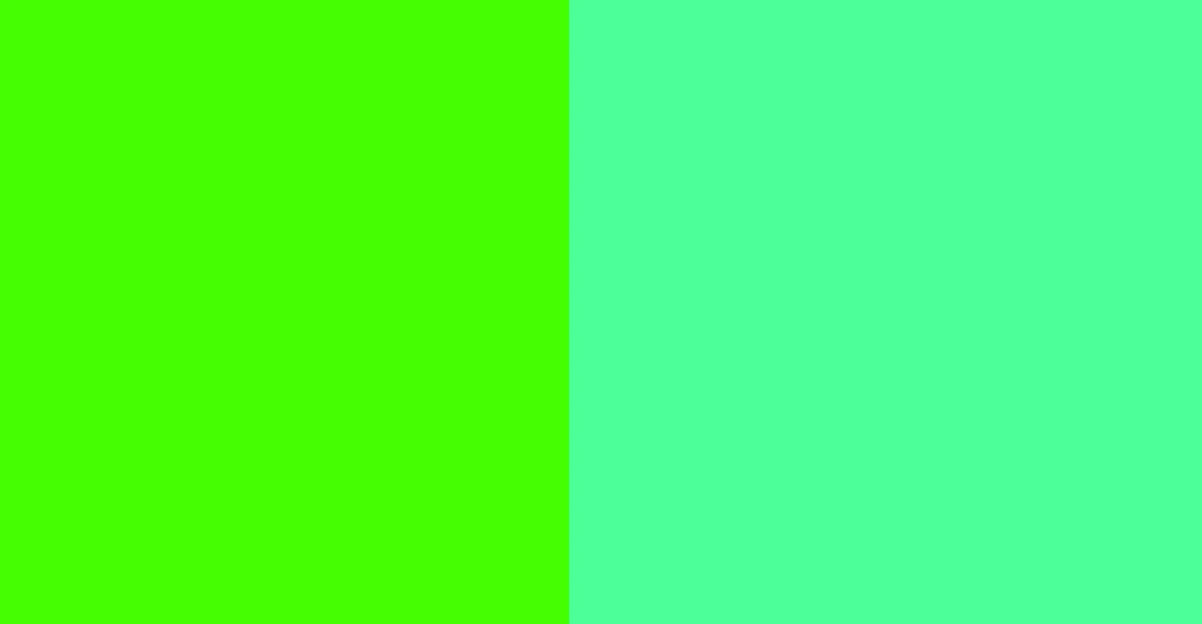 Two shades of green