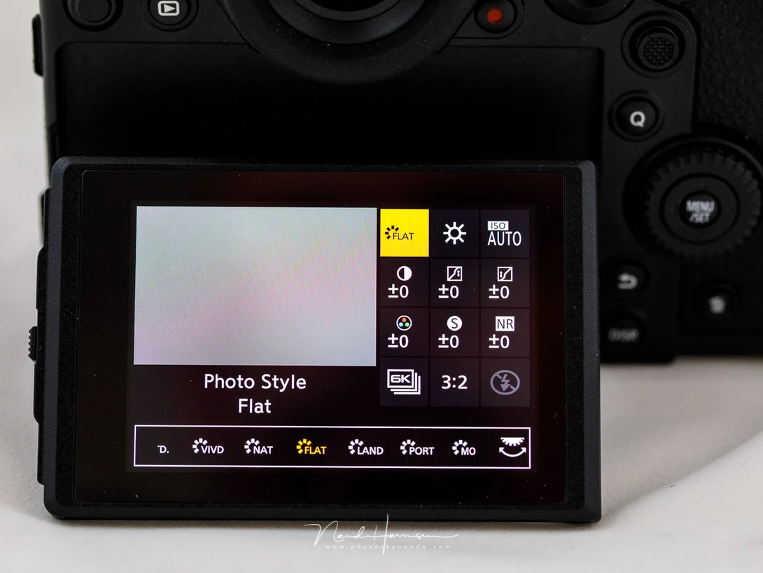 On Panasonic cameras it is called Photo Syle. Just like every other brand of camera, these styles can be customized up to a certain level. This is the menu of the Panasonic DSC-S1 full frame mirrorless camera.