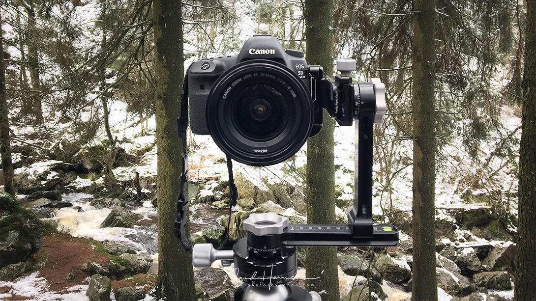 One step further. The Really Right Stuff PG-01 Compact Pano-Gimbal Head is a compact and light weight panorama package that can easily fit the camera bag, and can avoid parallax errors in both horizontal as vertical rotation.