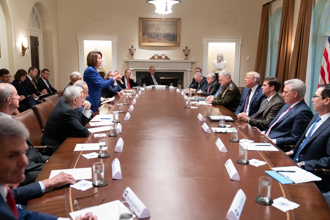 Craighead's October 2019 photo of Nancy Pelosi engaged in a heated exchange with President Trump.