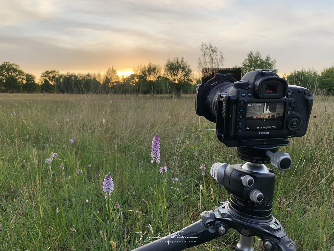 Chose your focal length, distance, and depth of field to achieve the best possible relation between foreground and background. 
