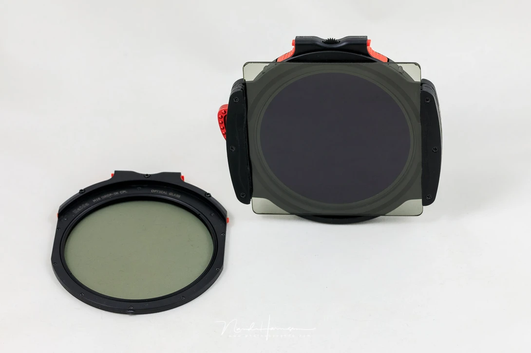 There it is, the Haida M10 Insert Variable ND filter, for use with the filter holder and a CPL filter.