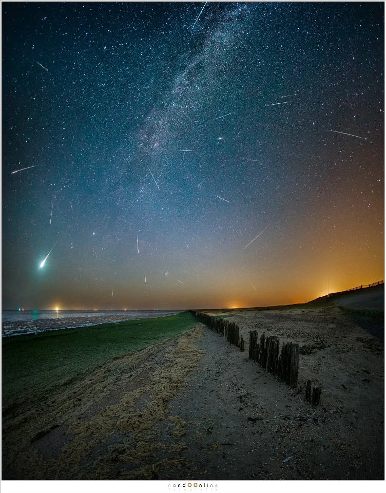 Shooting the Perseid Meteor Shower in 2016 at the Wadden Sea in the Netherlands, one of the darkest locations in the Netherlands.
