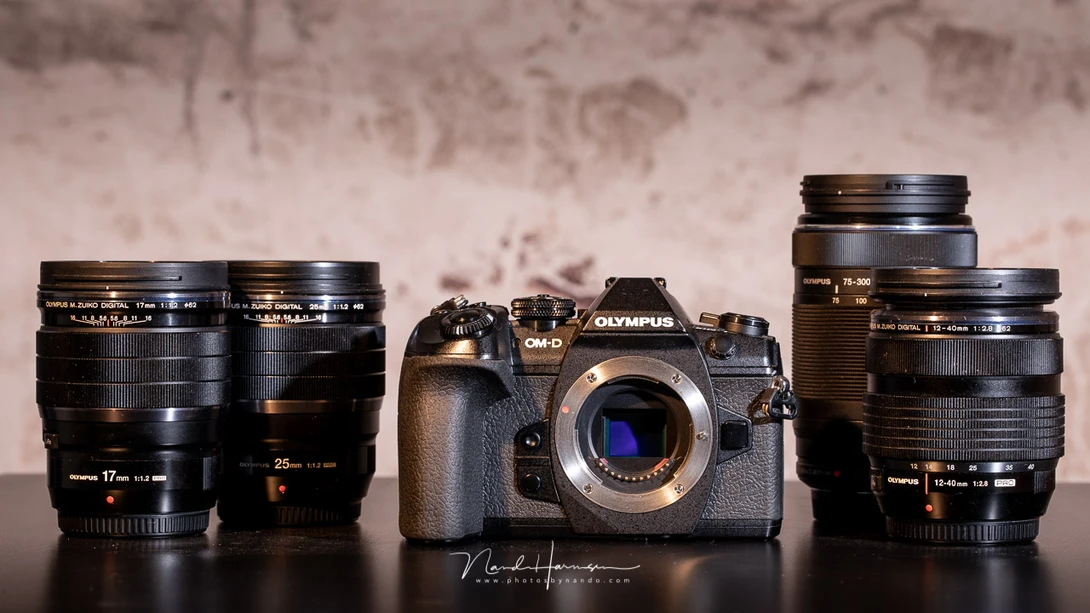 When I say 24-105mm zoom lens, I refer to the field of view. This is different for APS-C sensors and MFT sensors, like in this Olympus. 