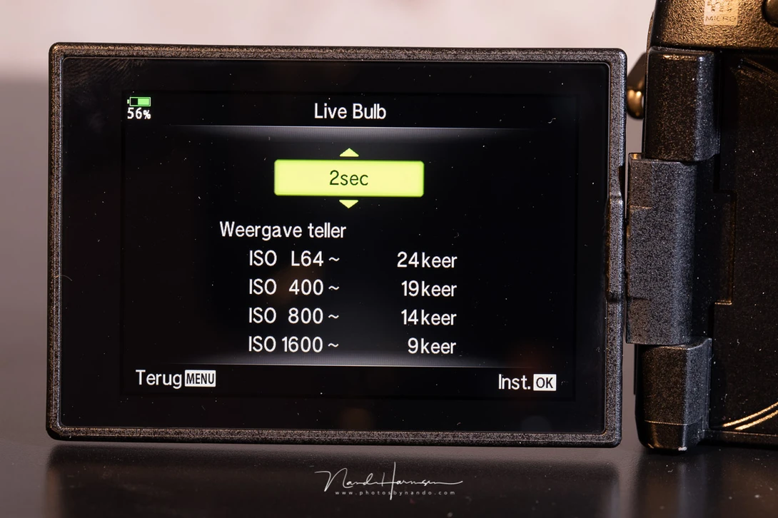 One of the amazing capabilities of this camera: the live bulb. See your image gathering light live on screen