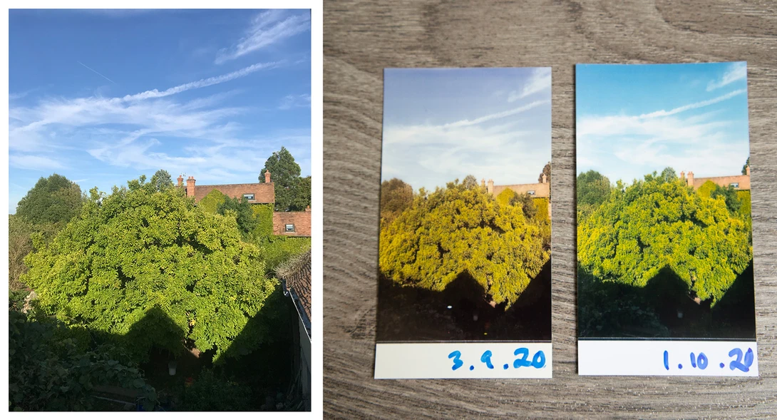 Polaroid Hi-Print after one month of sunshine