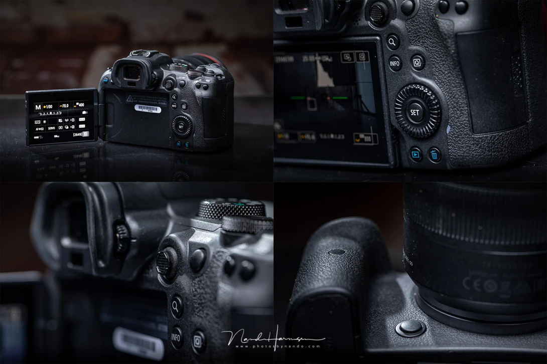 A couple of the different aspects of the Canon EOS R6.