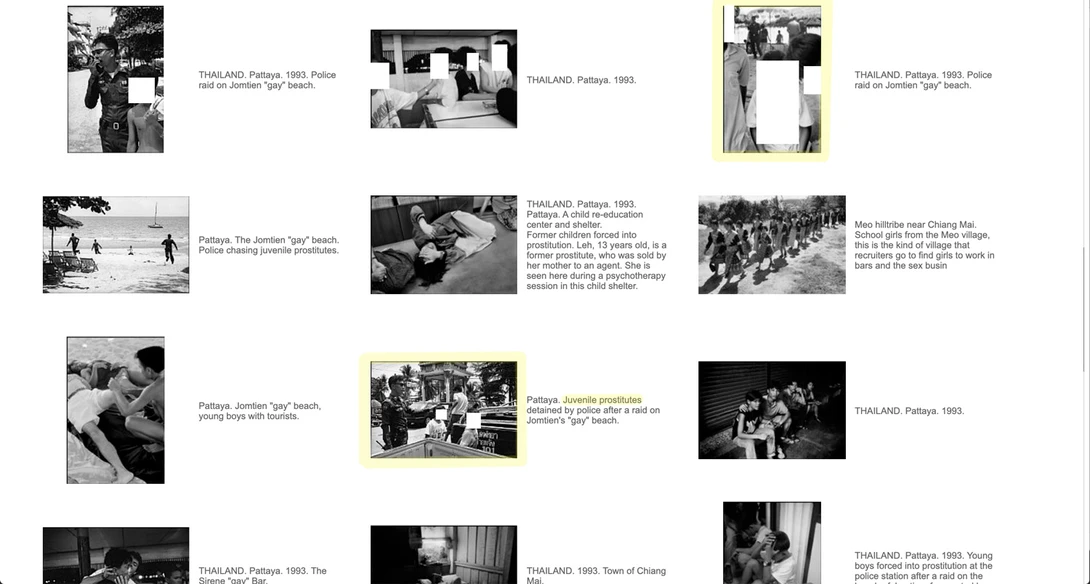 Patrick Zachmann photographs of "juvenile prostitutes" Magnum website