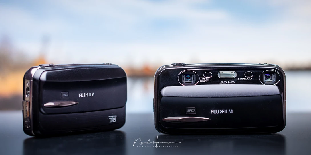 There are cameras that can capture a true 3D image of the world, like this Fujifilm W3. Watching these images are not that easy, and the quality is often very limited.