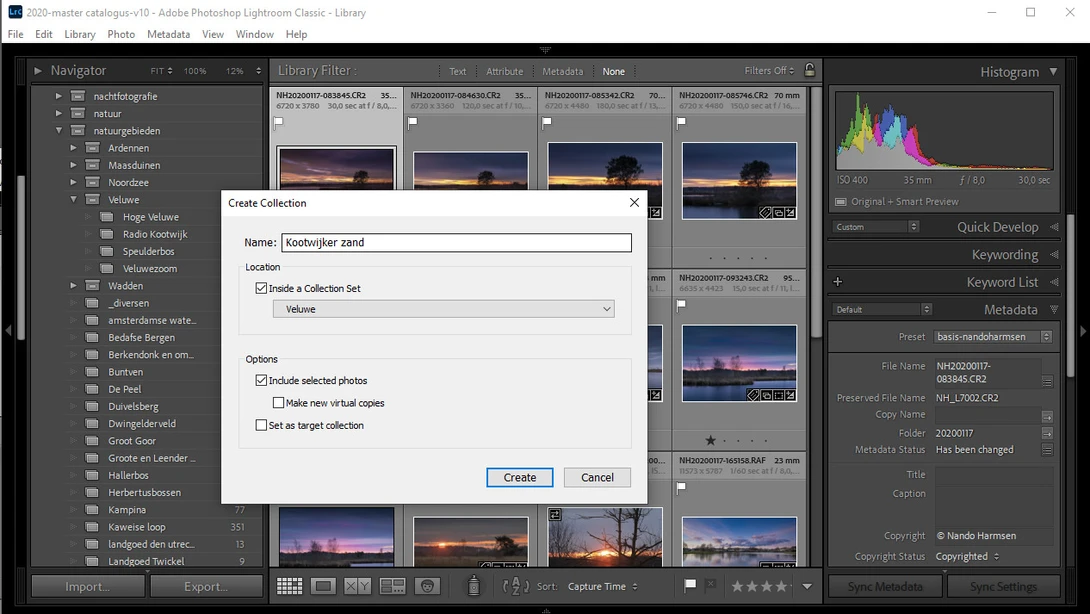 Use of collections makes it easy to find photos