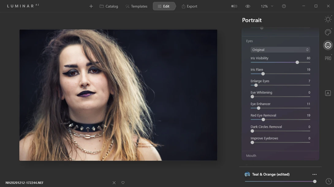 If you like to play with changing the appearance of a landscape or portrait, your will have many automated options in Luminar AI