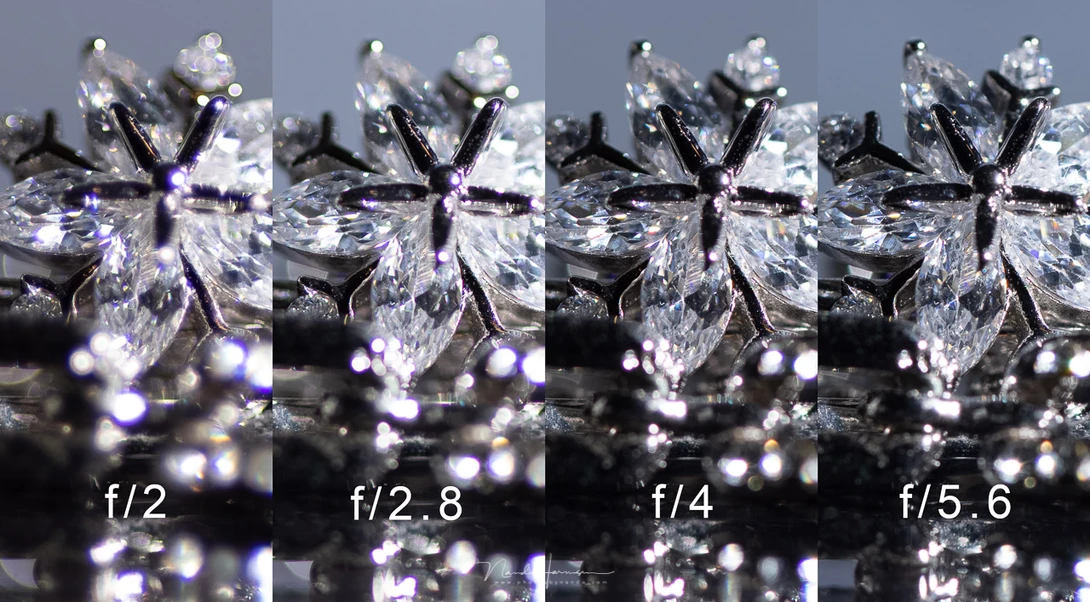 CA is present, but becomes less prominent when stopped down to f/4 and beyond