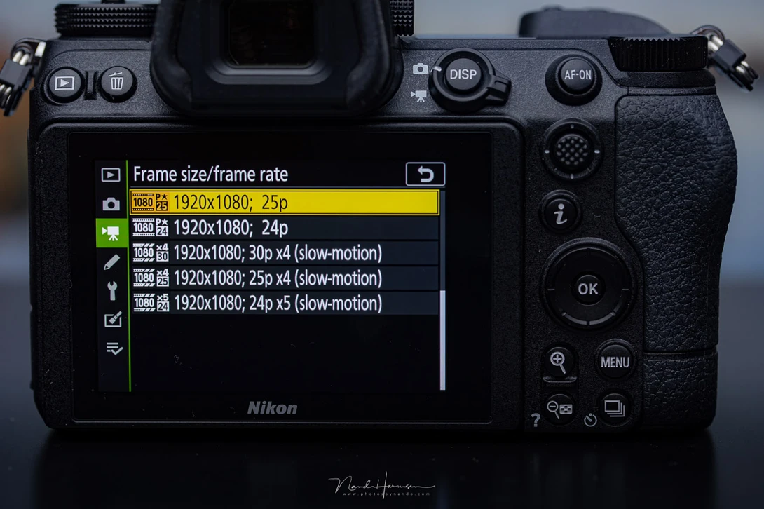 Besides the full HD settings, the Nikon Z6 II will also get 4K 25fps with the update in February 2021. It now also has eye-AF.