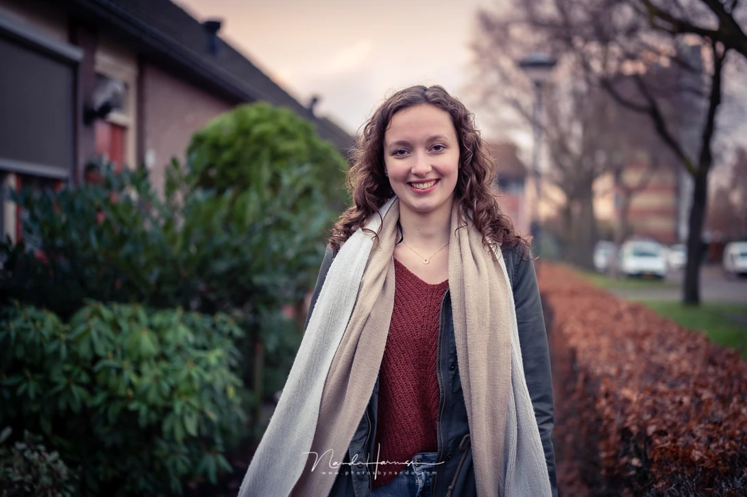 Walking down the street (I was walking backwards while shooting). The eye AF did a good job and the focus tracking made shooting this scene very easy.