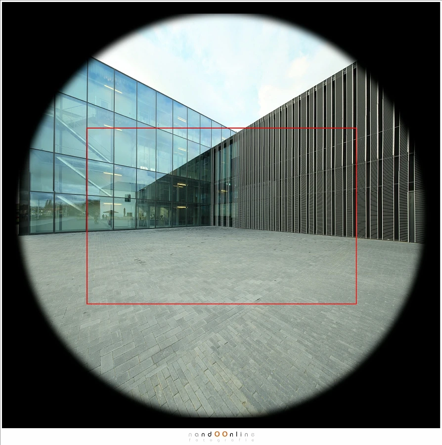 The larger image circle allows you to move the part that is captured by the sensor. 