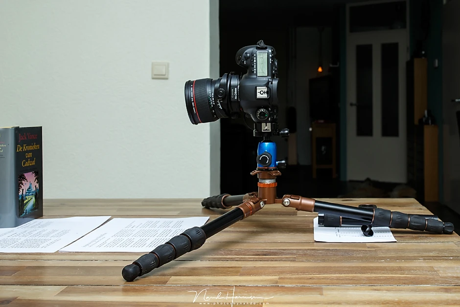 Another view of the setup. I made sure the camera was almost level