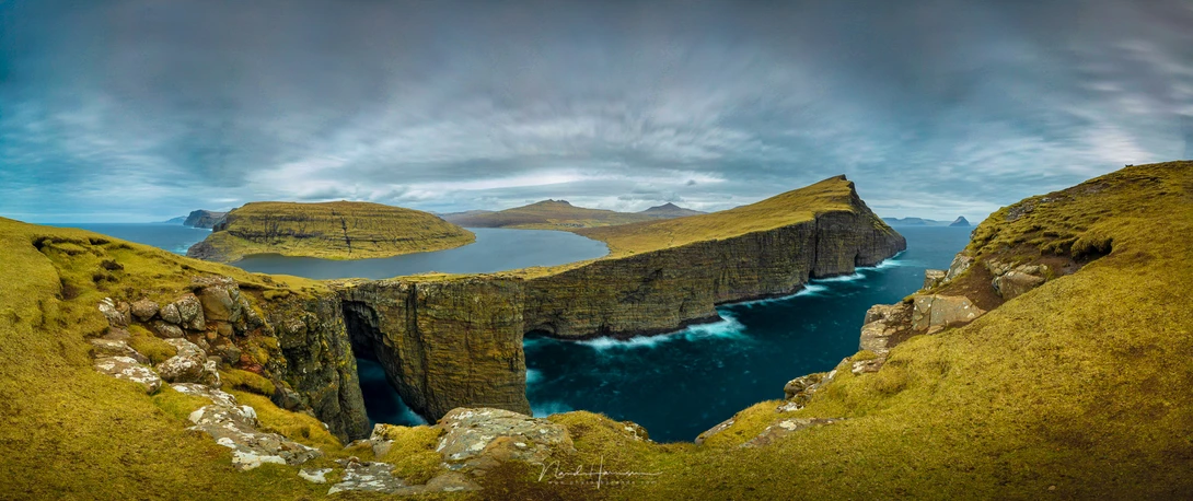 The result of the multi-row panorama.