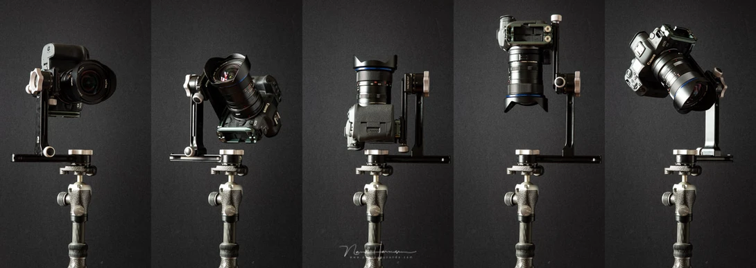 Rotate the RRS PG-01 Compact Pano-Gimbal Head in any direction, including zenith and nadir shooting.