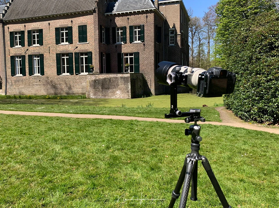 The making of the multi-row panorama. I used the RRS PG-01 pano gimbal head with a 100mm focal length on a Cano EOS R5