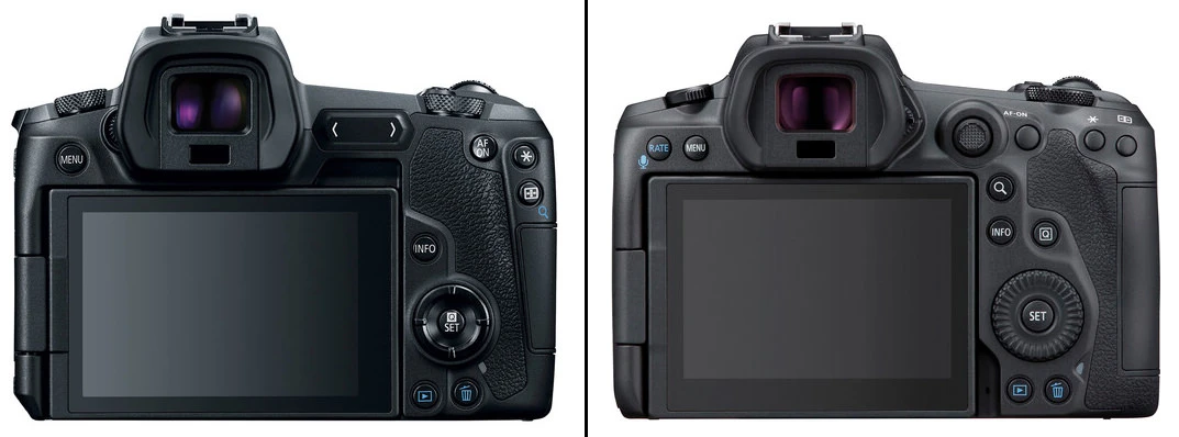 The controls on second generation RF-mount cameras went back to "traditional" Canon-style controls. The EOS R had some experimental items, like the touch bar, that photographers didn't entirely find useful.