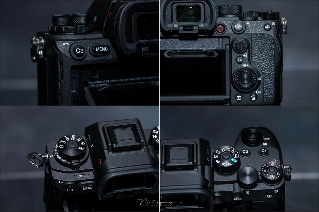 An overview of the knobs and dials of the Sony A1