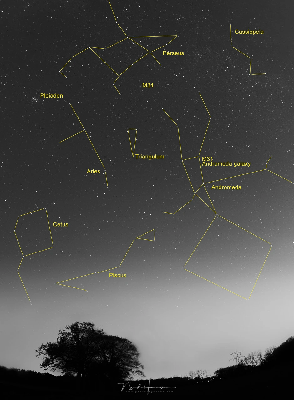 If you can's find Perseus in the night sky, use one of the many night sky apps.