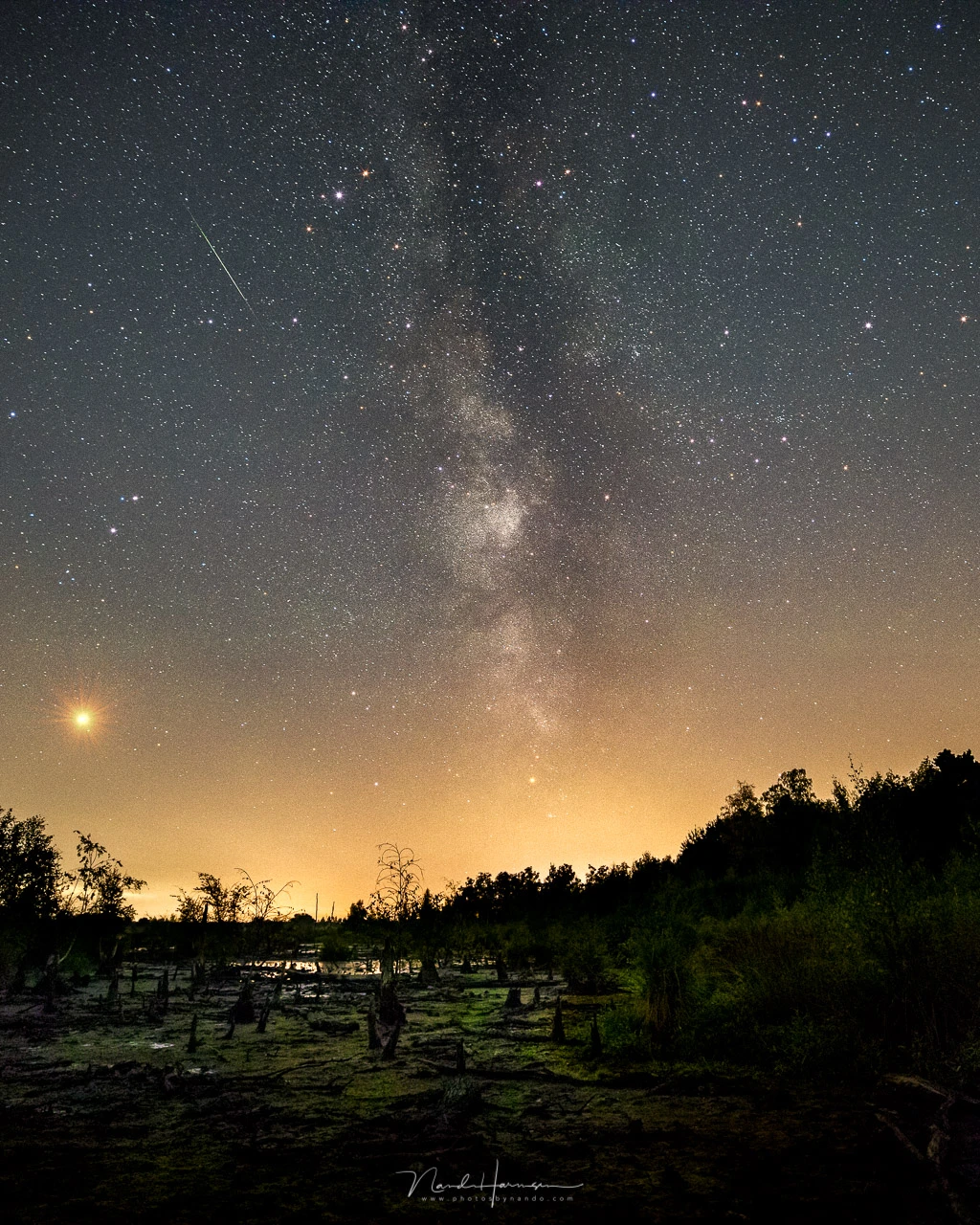 While your out there, you may as well take a picture of the Milky Way. Perhaps you will capture a Perseid meteor as well.