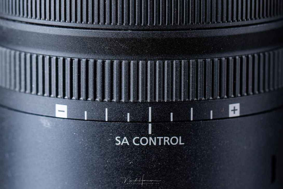 The RF 100mm f/2.8L IS USM macro is the first lens I know of that has a SA control ring.