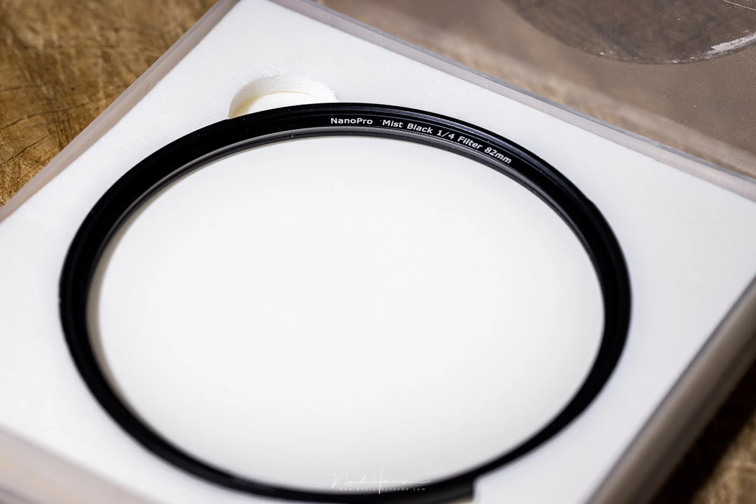 The Haida NanoPro Mist Black 1/4 filter looks like a clear filter at first glance.