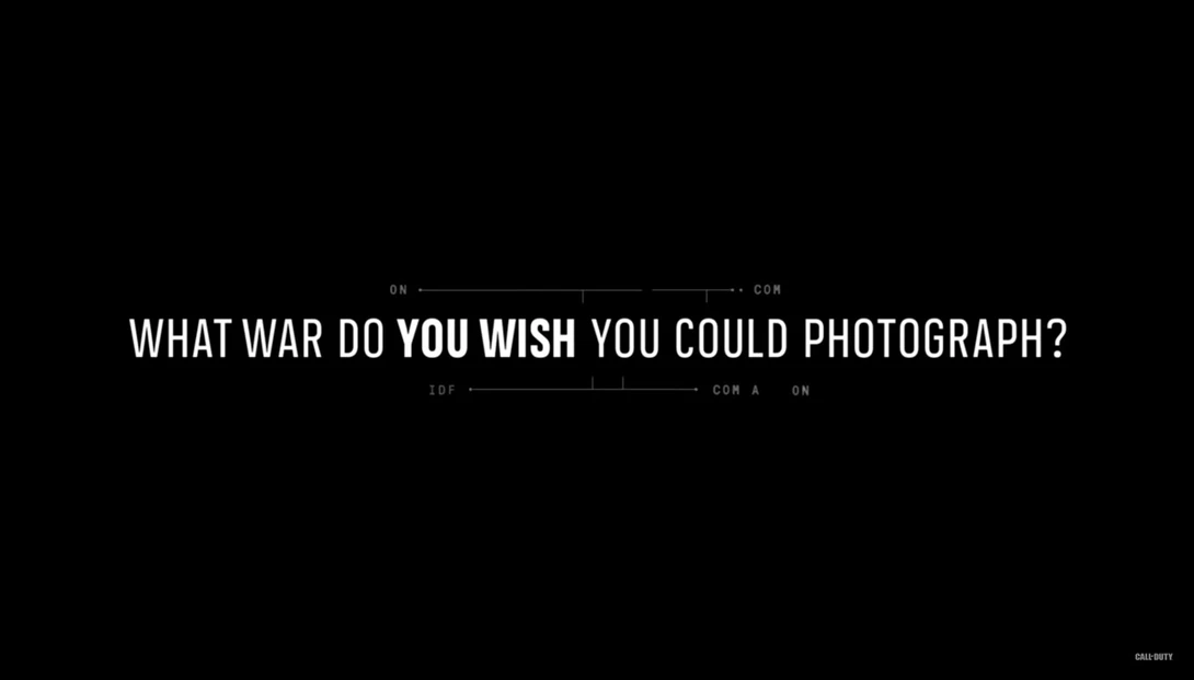 Call of Duty: What war do you wish you could photograph?