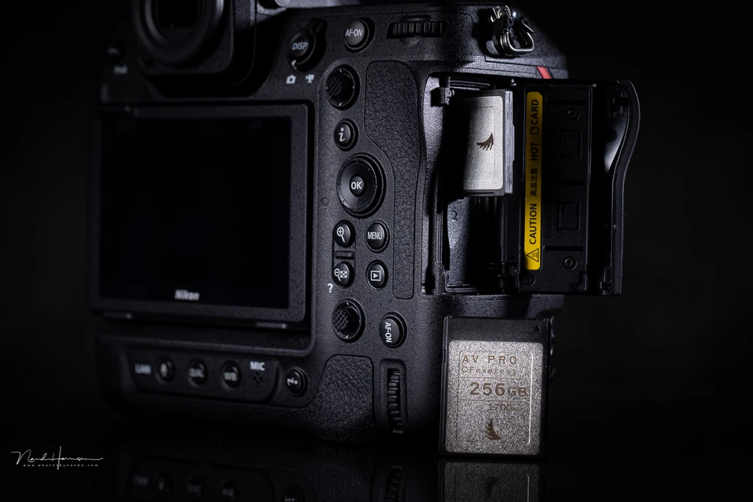 Use a fast XQD or CF Express type B card for the best performance.