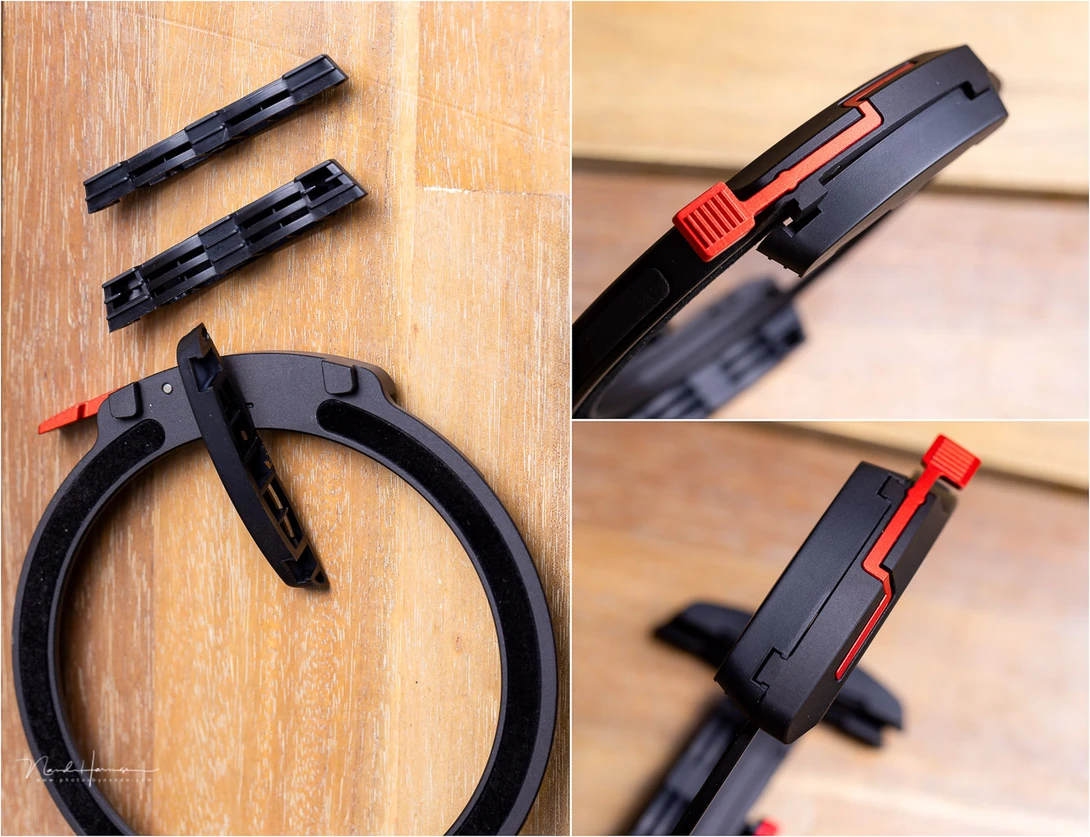 The locking mechanism has changed completely, as is the filter slot system. The new M10-II has a lot of improvements over the first generation.