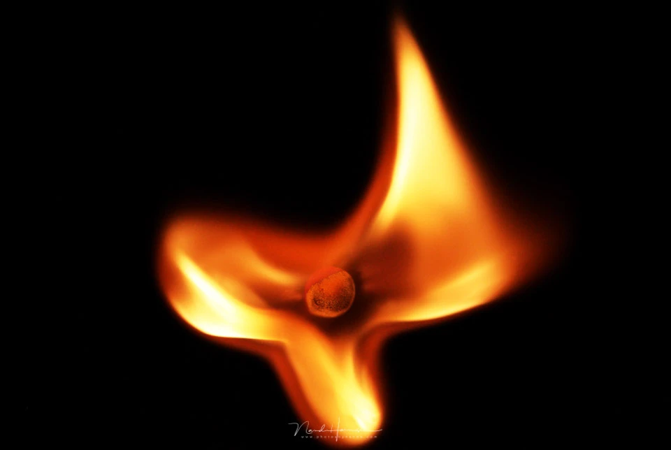 An igniting fire match can take surprising forms. It can be quite challenging to capture it in a great way. Just try it out.