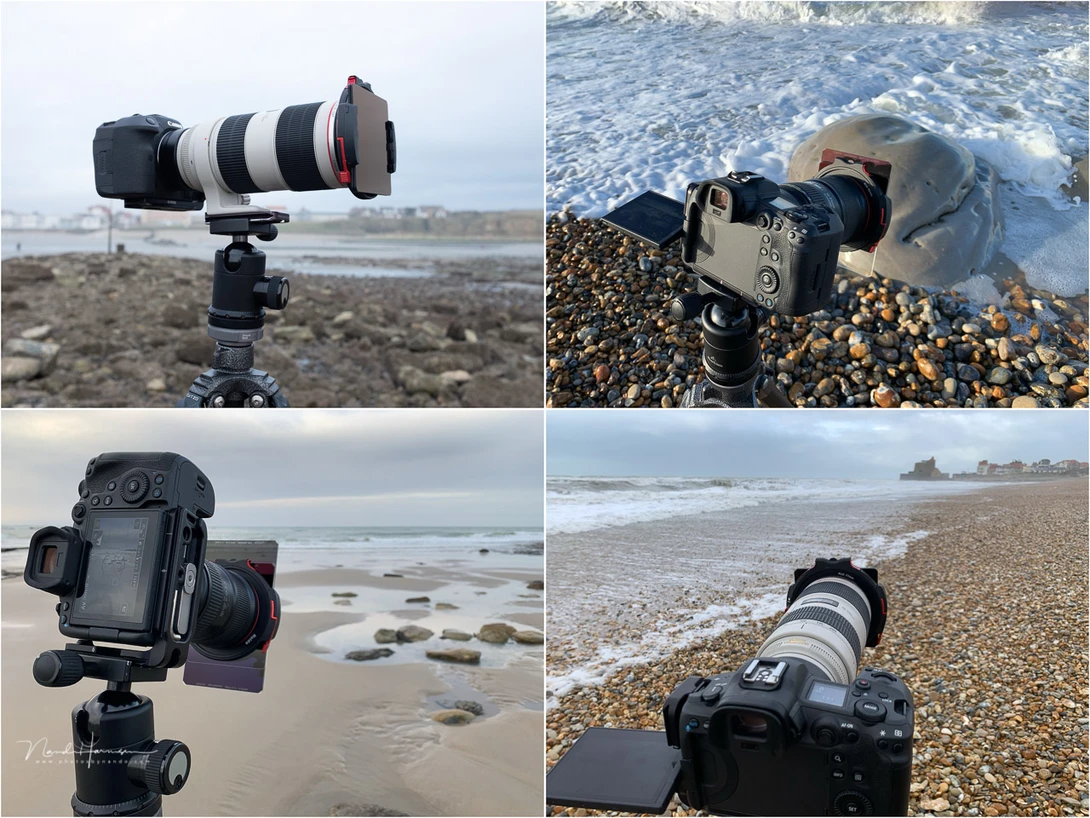 The new Haida M10-II filter holder in use at the French Opal Coast.