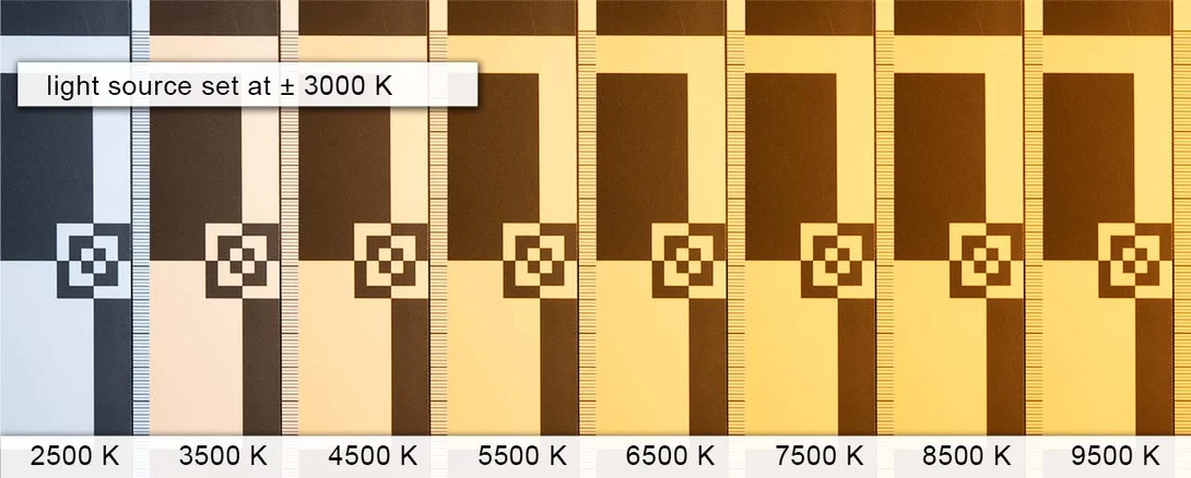 With a light source of approx.&nbsp;3000K, a tungsten white balance settings will have erased every blue color cast. But every higher color temperature will result is more orange.
