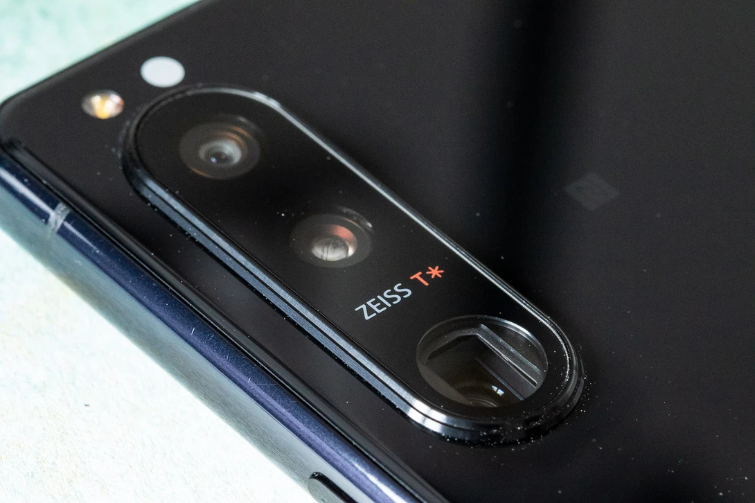 The camera array of the Sony Xperia 5 III.