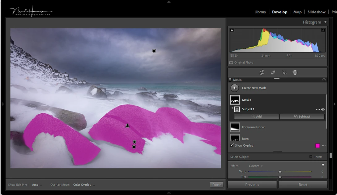 Looking critical to your own photos can help to develop yourself as a photographer. Use any help you can get, and I think Select Subject is a nice addition to the tools available.