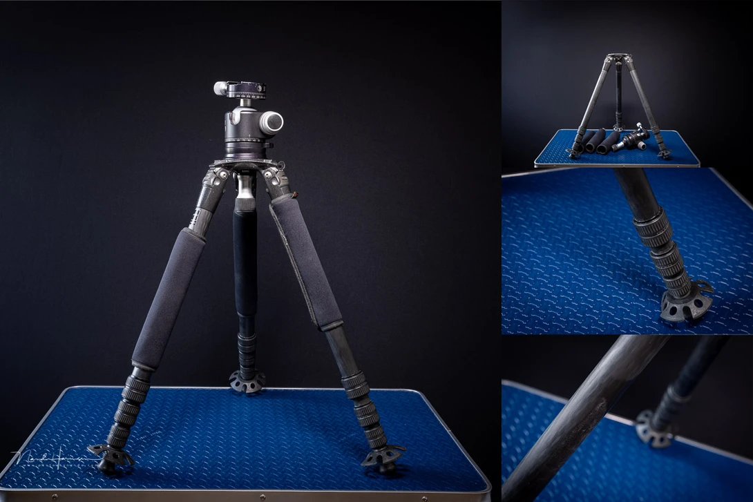 Remove everything before disassemble the tripod